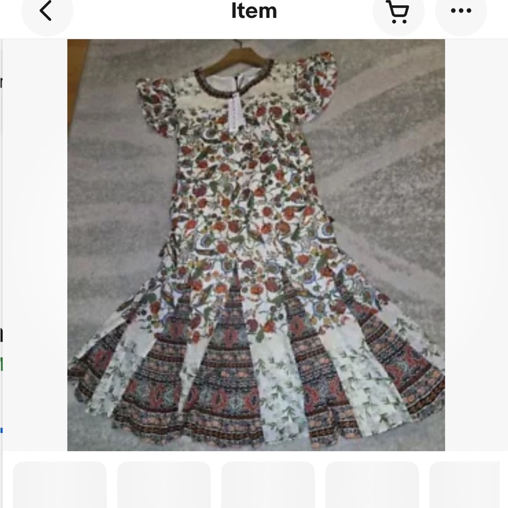 NEW Alice and Olivia Boho Floral Paisley Maxi Dress